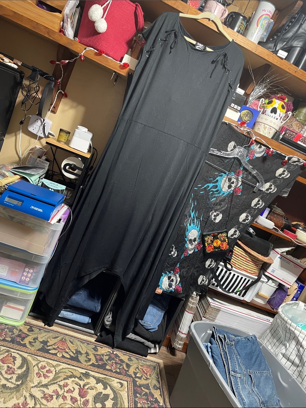 #289 size 4XL Killstar NWT Black Crewneck maxi dress